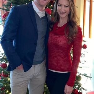 Bebe Red Cowl Neck Turtleneck Sweater